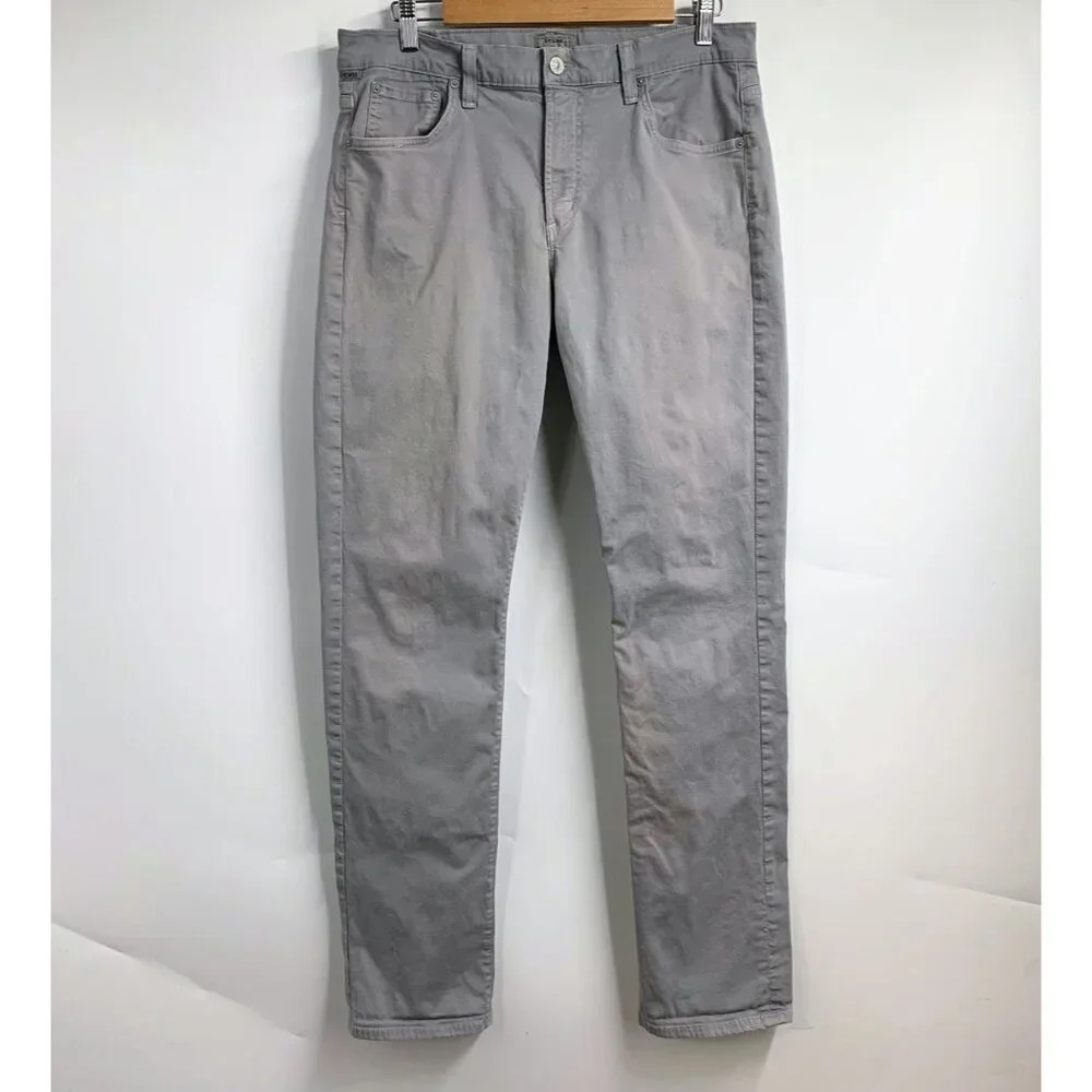 Citizens Of Humanity Men's Gray Gage‎ Classic Straight Denim Jeans Size 34x31